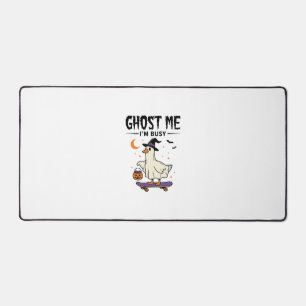 Ghost Me Im Busy Halloween Goose Skateboard Desk Mat