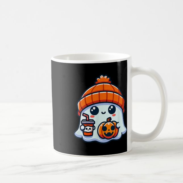 Ghost Mens Halloween  Coffee Mug (Right)