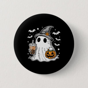 Ghost Milktea Ghost Drinking Bubble Tea  6 Cm Round Badge