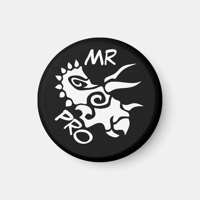 Ghost Mister Pro Triceratops Skilled Ancient  Magnet (Front)