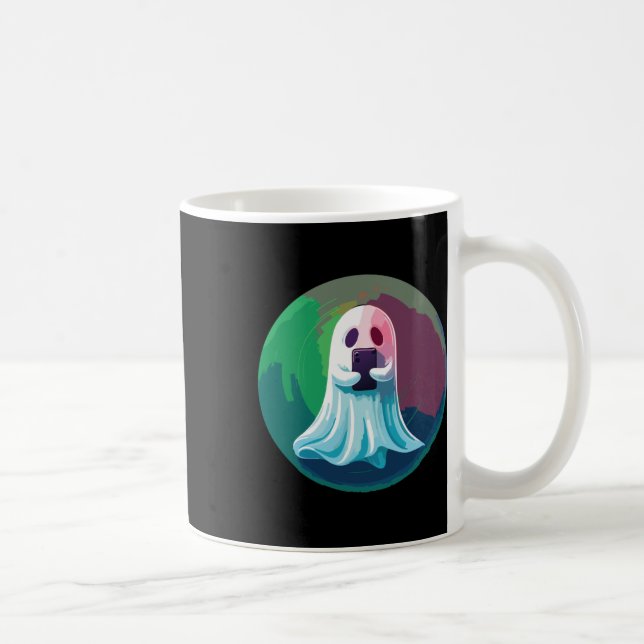 Ghost Mode Activate Sticker  Coffee Mug (Right)