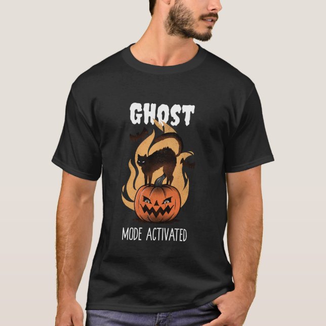 Ghost Mode Activated Halloween T-Shirt (Front)