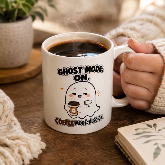 Ghost Mode On Coffee Mode Also On Funny Introvert Mug (Creator Uploaded)