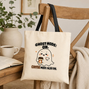 Ghost Mode On Coffee Mode Also On Funny Introvert Tote Bag