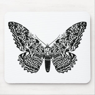Ghost moth mouse pad