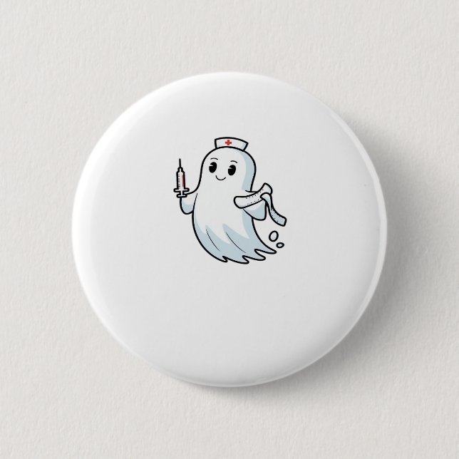 ghost nurse Classic T-Shirt_1 6 Cm Round Badge (Front)