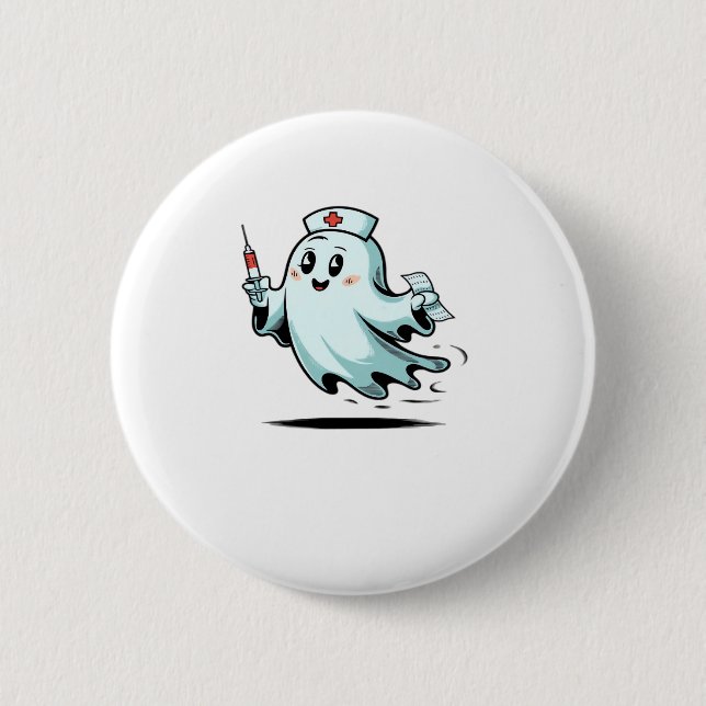 ghost nurse Classic T-Shirt_2 6 Cm Round Badge (Front)