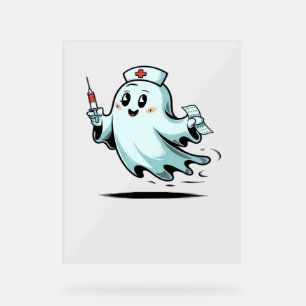 ghost nurse Classic T-Shirt_2 Acrylic Sign