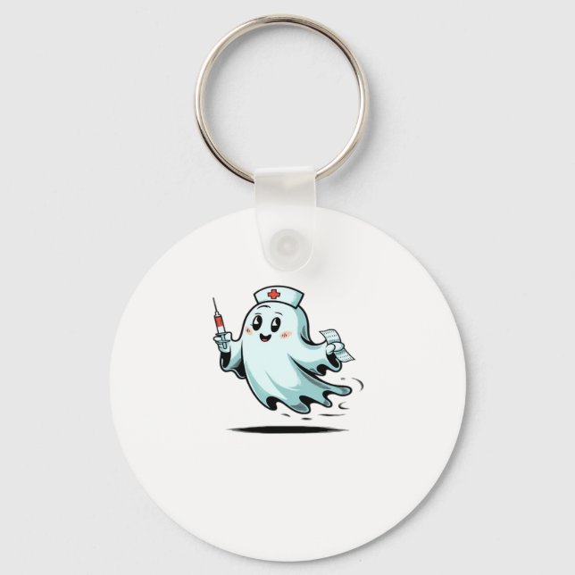 ghost nurse Classic T-Shirt_2 Key Ring (Front)