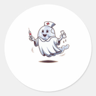 ghost nurse Classic T-Shirt Classic Round Sticker