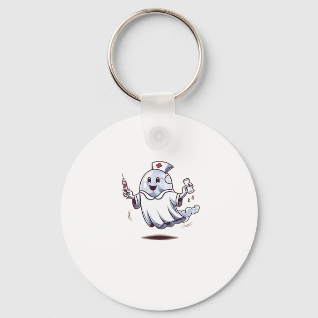 ghost nurse Classic T-Shirt Key Ring (Front)
