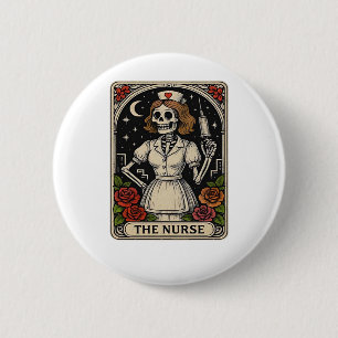 Ghost Nurse Spookily Caring and Whimsically Haunt 6 Cm Round Badge