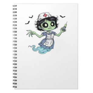 Ghost Nurse  Spookily Caring and Whimsically Haunt Notebook