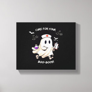Ghost Nurse with Magical Potion – Cure for Your Bo Canvas Print