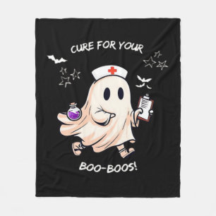 Ghost Nurse with Magical Potion – Cure for Your Bo Fleece Blanket