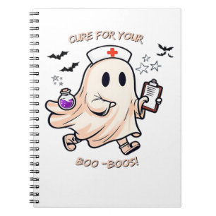 Ghost Nurse with Magical Potion – Cure for Your Bo Notebook