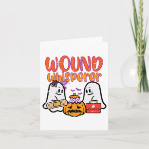 Ghost Nurse Wound Whisperer Halloween Nurse Fall S Card
