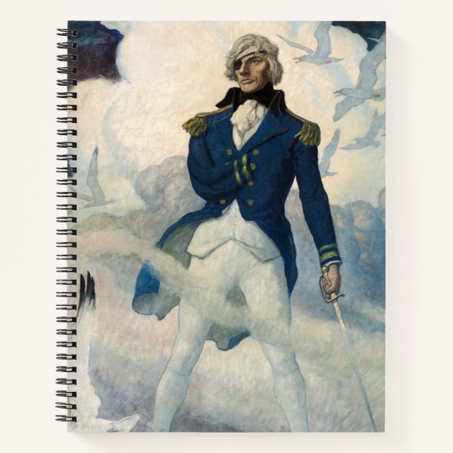 Ghost of Admiral Nelson by Newell Convers Wyeth Notebook (Front)