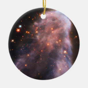 Ghost of Cassiopeia Nebula Ceramic Ornament