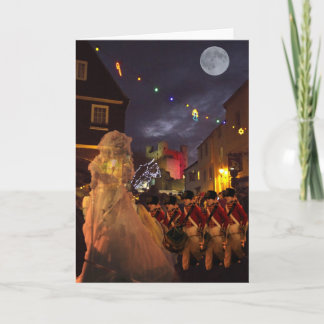 Ghost of Charles Dickens Past Holiday Card