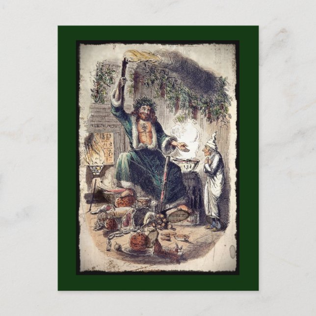 Ghost of Christmas Present Holiday Postcard (Front)