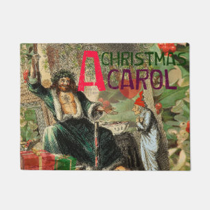 Ghost of Christmas Present Illustration Scrooge Doormat