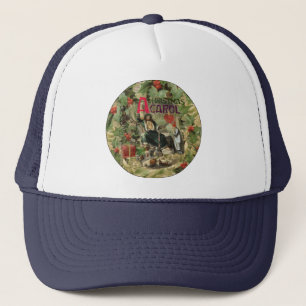 Ghost of Christmas Present Illustration Scrooge Trucker Hat
