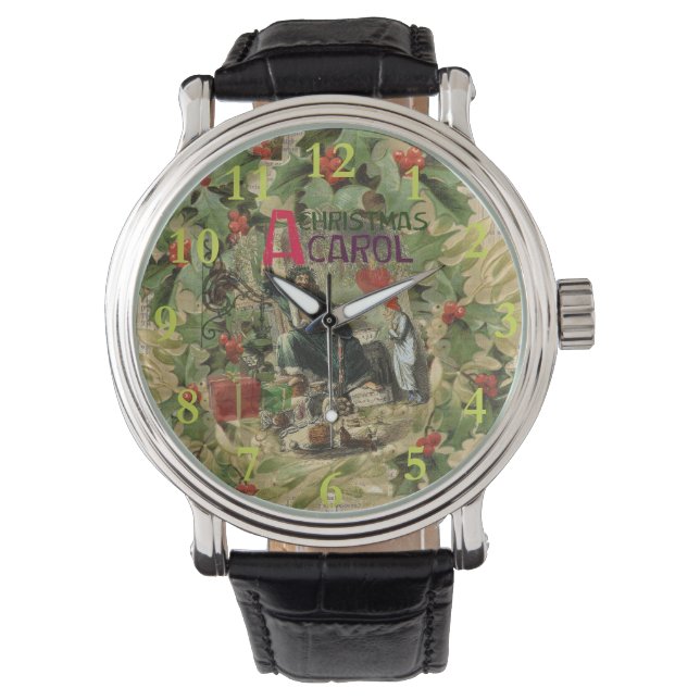 Ghost of Christmas Present Illustration Scrooge Watch (Front)