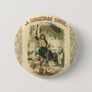 Ghost of Christmas Present Scrooge  6 Cm Round Badge
