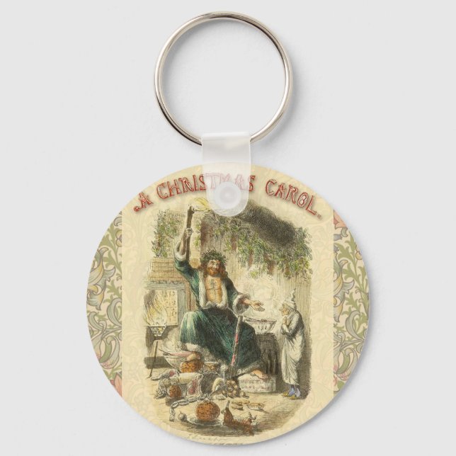 Ghost of Christmas Present Scrooge  Key Ring (Front)