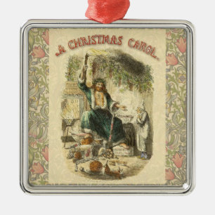Ghost of Christmas Present Scrooge Metal Ornament