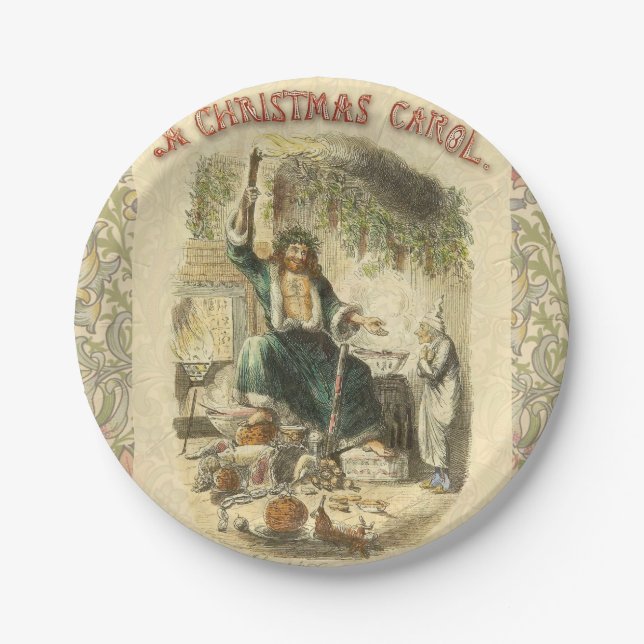 Ghost of Christmas Present Scrooge  Paper Plate (Front)