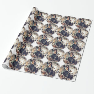 Ghost of Christmas Present with Scrooge Wrapping Paper