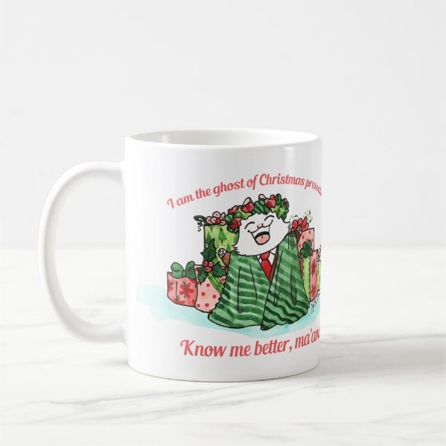 Ghost of Christmas presents mug (Left)