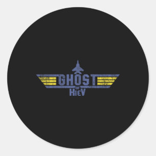 Ghost Of Kiev Ukrainian Pilot Ace Putin I Stand Wi Classic Round Sticker