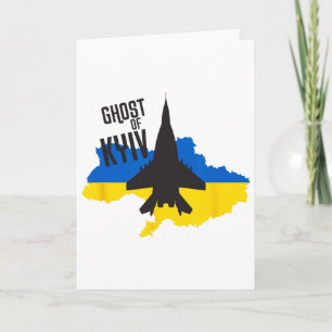 Ghost Of Kyiv - Mig 29 Fight Pilot Ace Of Ukraine Card