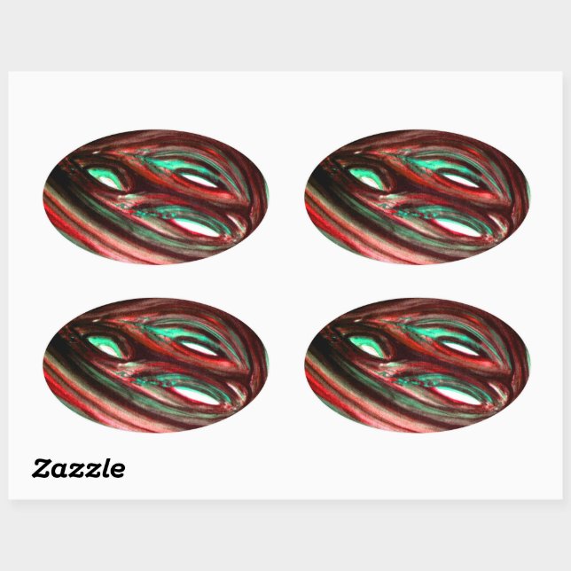 Ghost of Loneliness Oval Sticker (Sheet)