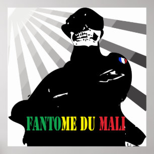 Ghost of Mali - french soldier in Mali Poster