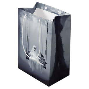 Ghost On A Swing With Raven Medium Gift Bag