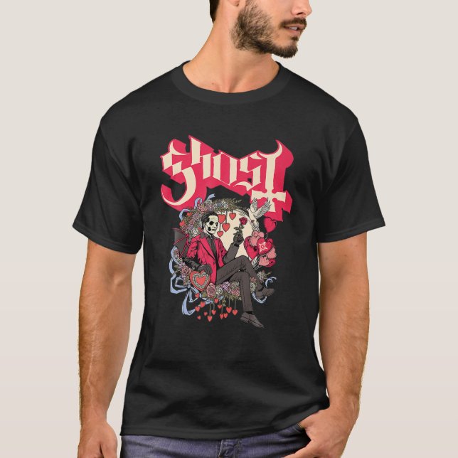 Ghost - Papa Cupid Valentine's Day T-Shirt (Front)