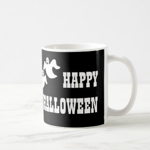 Ghost Party Halloween Mug, Black Coffee Mug