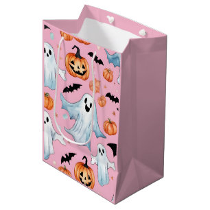 Ghost Party In Pink Medium Gift Bag