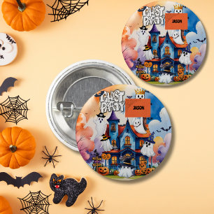 Ghost Party Kids Halloween 3 Cm Round Badge