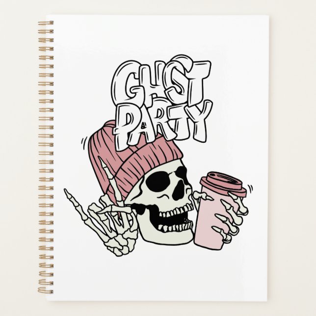 Ghost party  notebook planner (Front)