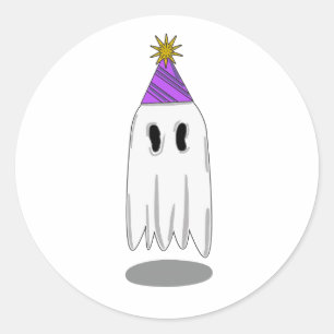 Ghost Party of 1 Classic Round Sticker