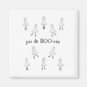 Ghost Pas De Boo-rée Ballet Dancer Spooky Hallowee Magnet