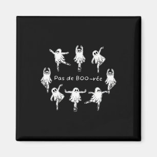 Ghost Pas De Boo-rée Llet Dancer Spooky Halloween Magnet
