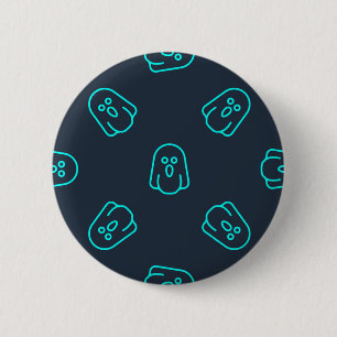 Ghost pattern 6 cm round badge