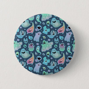Ghost pattern 6 cm round badge