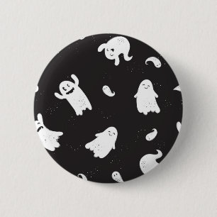Ghost pattern 6 cm round badge